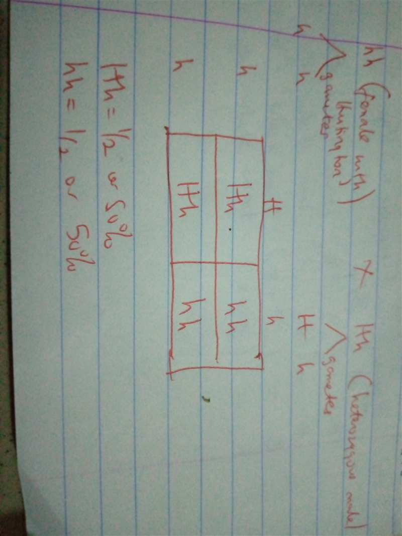 Huntington Disease is an autosomal recessive condition. Which percentage shows the-example-1