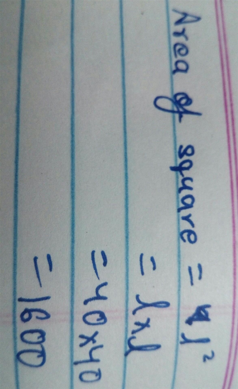 What is the area of a square if the perimeter is 40 units?-example-1