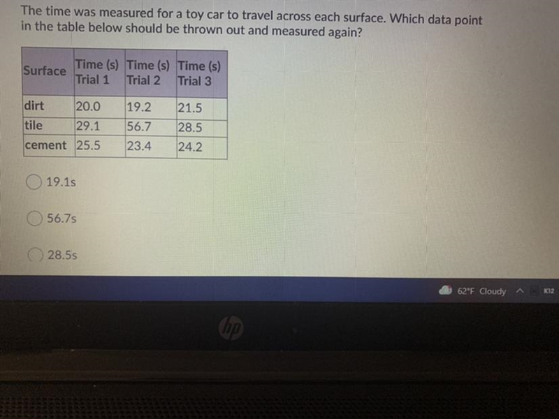 Please answer the question in the picture The fourth option in the picture is 24.4s-example-1