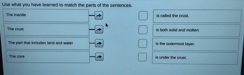 PLEASE HELP ME Use what you have learned to match the parts of the sentences.​-example-1