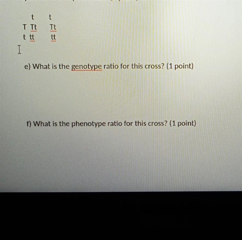 Genotype and phenotype ratio for this cross? ​-example-1