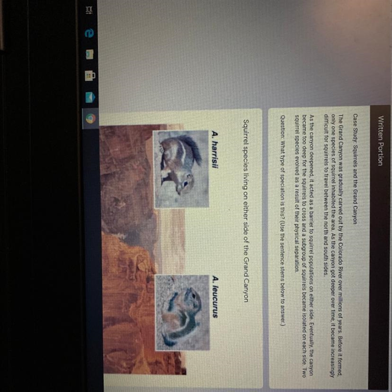 CAN SOMEONE HELP ME PLS??!! Claim: The squirrels in the Grand Canyon are an example-example-1