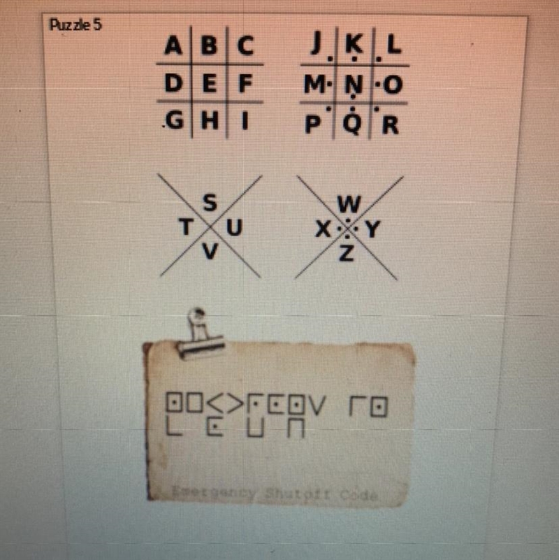 Atoms escape room, I have no idea what the code is supposed to be. Help!!-example-1