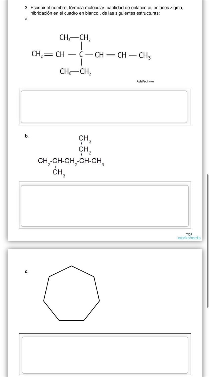 ayudaaaa porfa. Química, escribir formula molecular cantidad de enlaces por enlaces-example-1