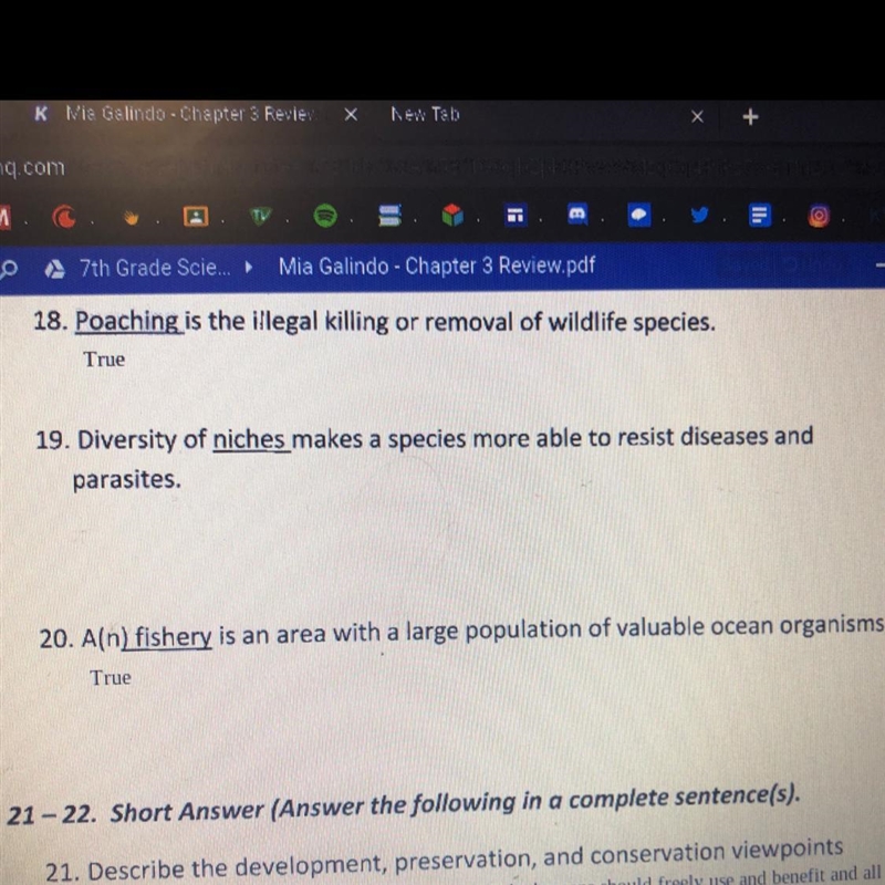 True or false if false make it true only need question 19 plz Help meee!!!-example-1