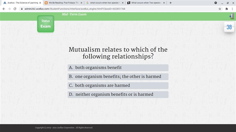 Mutualism relates to which of the following relationships?-example-1