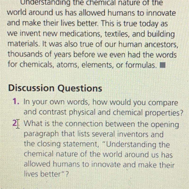 How would you compare and contrast physical and chemical properties?-example-1