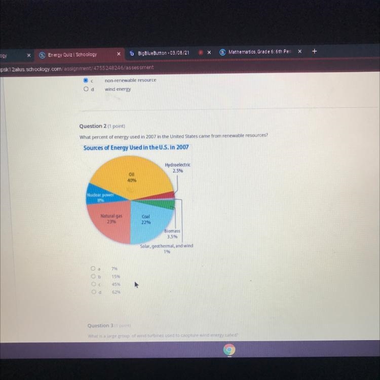 Please help ASAP A 7% B 15% C 45% D 62%-example-1