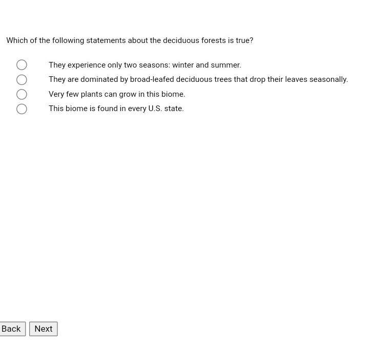 Which of the following statements about the deciduous forests is true​-example-1