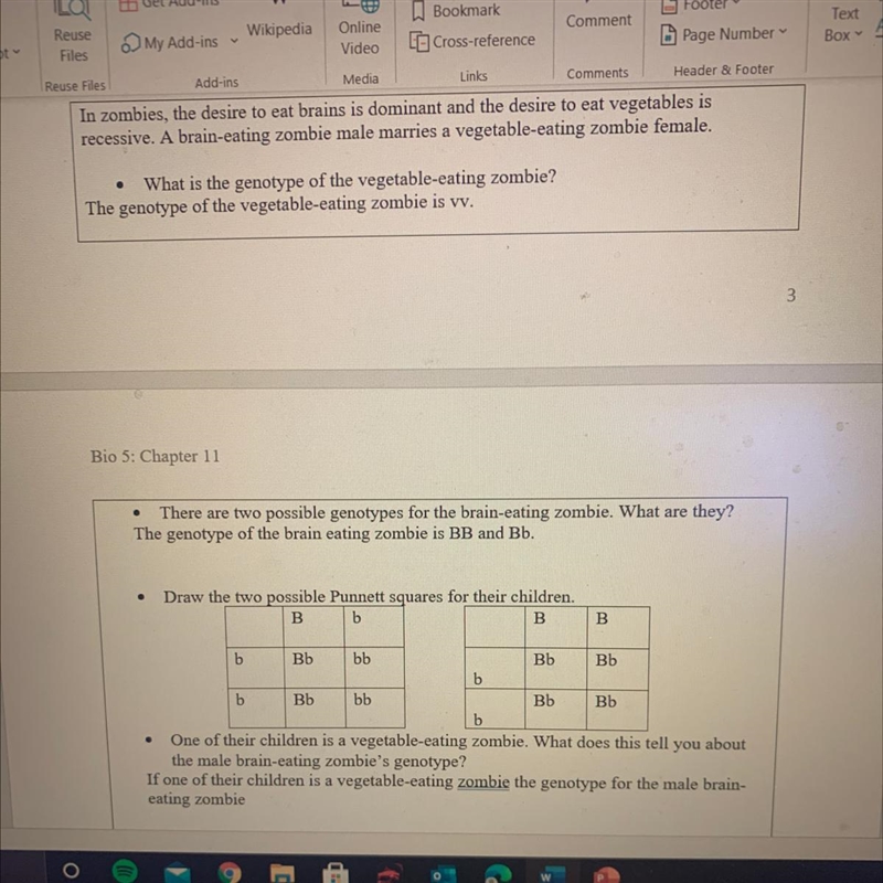 I need help with the filling in the Punnett square.-example-1