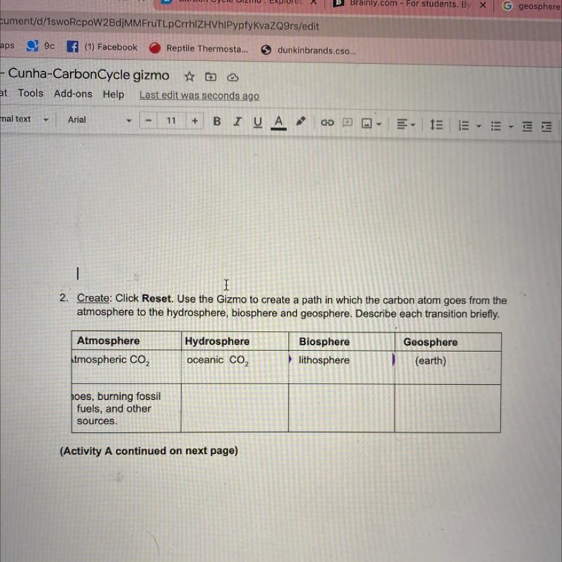 Atmosphere hydrosphere biosphere geosphere help solve number 2-example-1