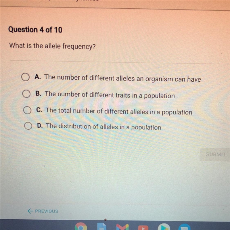 What is allele frequency?-example-1