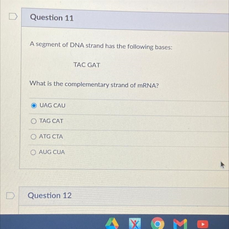 Please help me :( this is due in 5 mins. A segment of DNA strand has the following-example-1