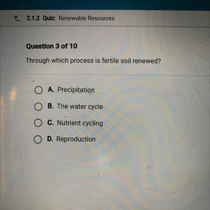 Through which process is fertile soil removed-example-1