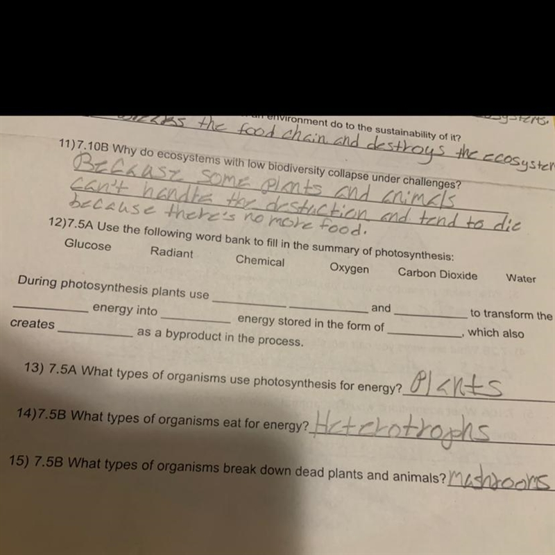 Number 12 please I took notes of these but the wording on the question is throwing-example-1