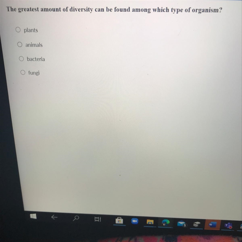 The greatest amount of diversity can be found among which type of organism?-example-1