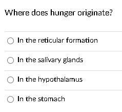 Where does hunger originate?-example-1