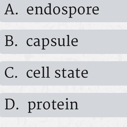 What do we call the freeze dried state that Monerans enter to survive harsh conditions-example-1