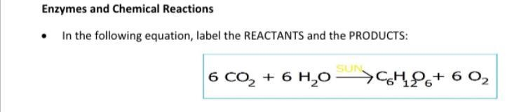 Label the reactants and the products-example-1