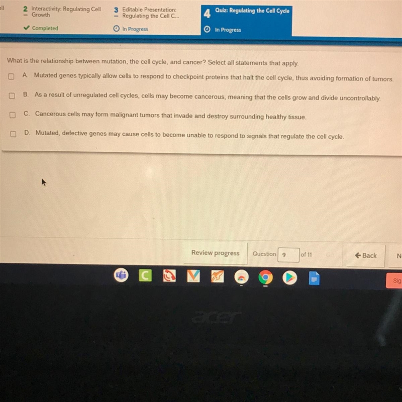 PLEASE HELPPPP What is the relationship between mutation, the cell cycle, and cancer-example-1