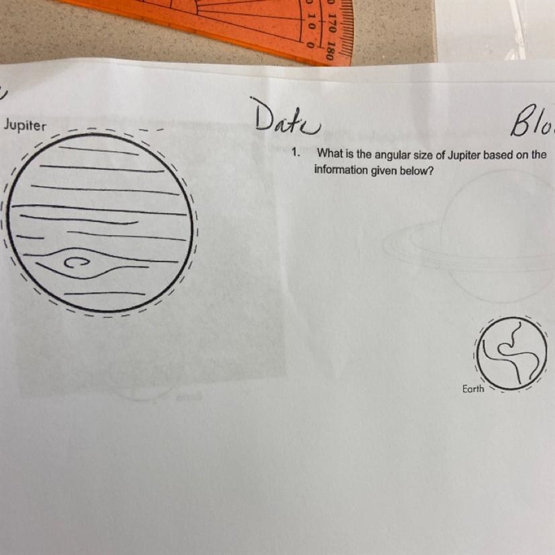 What is the angular size of Jupiter based on the information given below?-example-1