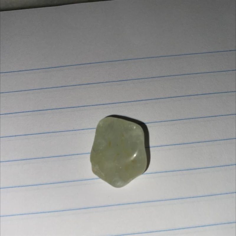 Hey guys um i found this crystal but i am not sure what it is. any help?-example-1