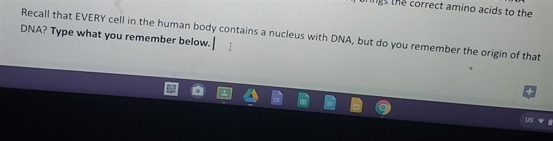 HELP FAST ... every cell in the human body contains a nucleus with DNA, but what is-example-1