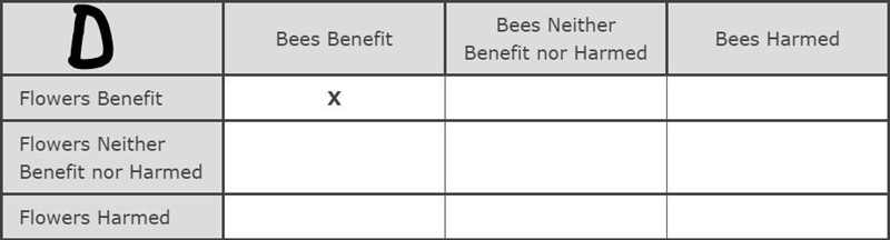 Multiple Choice A student observed bees flying between flowers on a squash vine. after-example-4