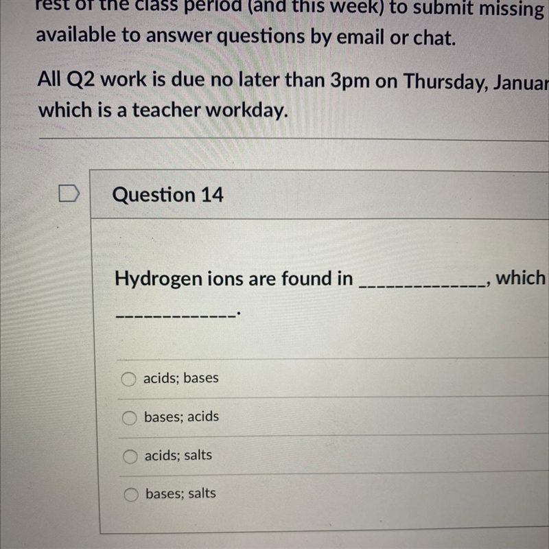 Hydrogen ions are found in_____________ which hydroxide ions are found in_______ A-example-1