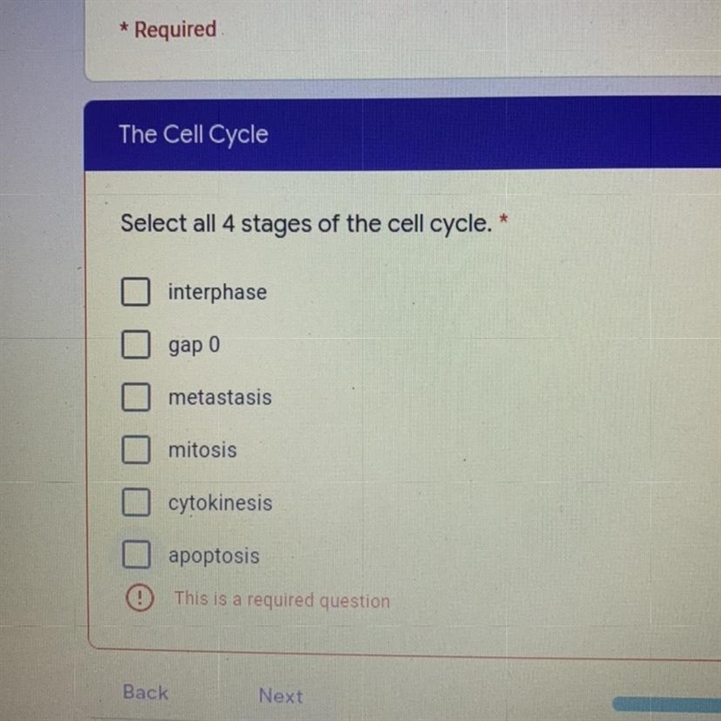 Please help!! select all 4 stages of the cell cycle-example-1