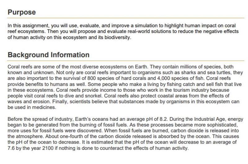 Plz help Project: Evaluating Human Impact on the Environment-example-1