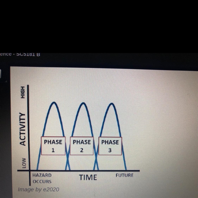 Carefully analyze the above chart. After a natural disaster takes place, which of-example-1