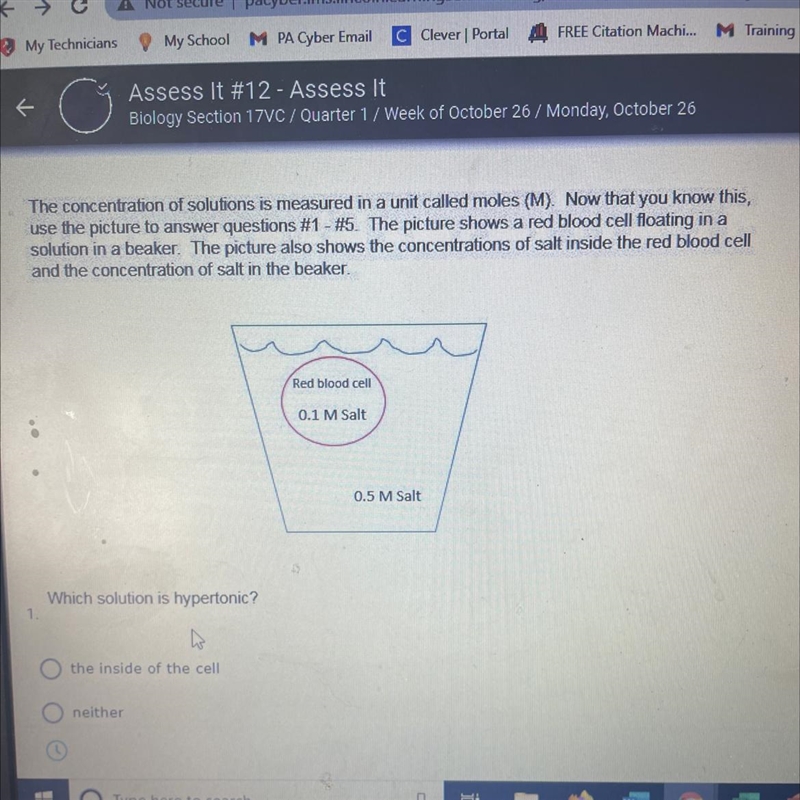 Pls help! past due Which solution is hypotonic? Which solution is hypertonic? A) the-example-1