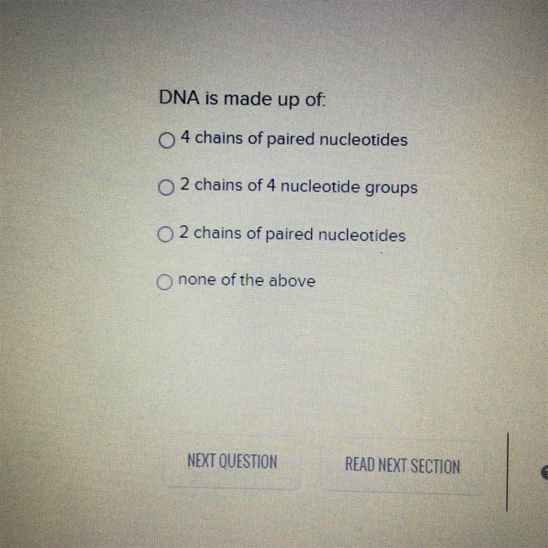 DNA is made up of: Please help thank you-example-1