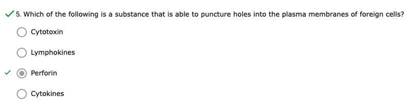 Which of the following is a substance that is able to puncture holes into plasma membranes-example-1