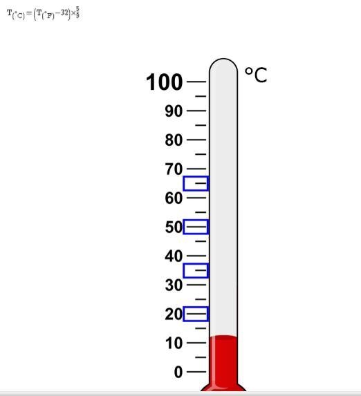 Identify the temperature that is equivalent to 95°F. Use this formula to convert the-example-1