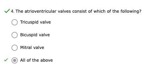 The atrioventricular valve consist of which of the following?-example-1