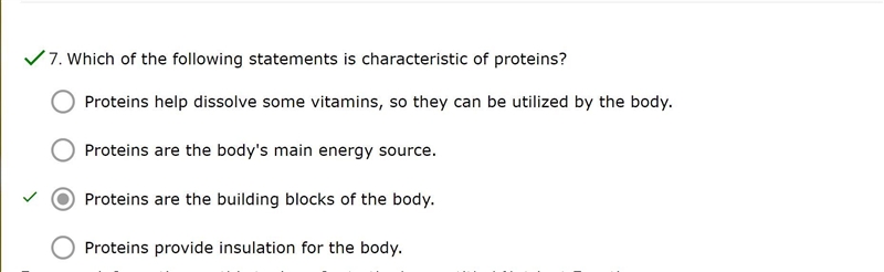 Which of the following statements is characteristic of proteins?-example-1