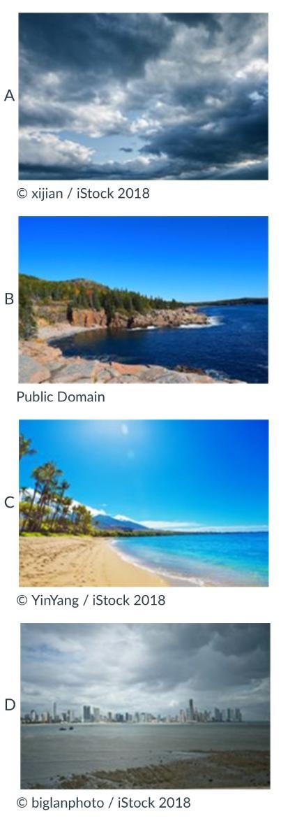 Plsss help!!! Which of the following images show high air pressure? (2 points) A and-example-1