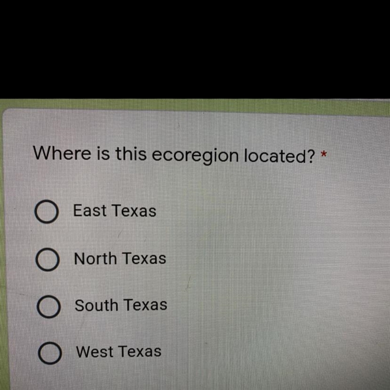 Where is this ecoregion located?-example-1