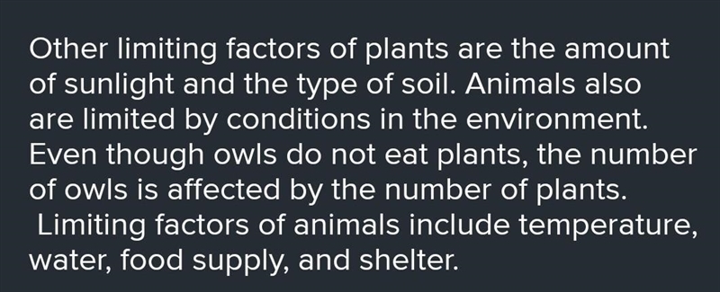 2. Is food a limiting factor for plants? Why or Why not?-example-1