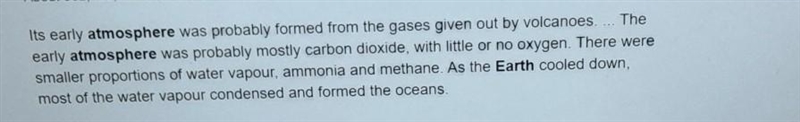 Evolution of the atmosphere Describe and explain how the earths atmosphere evolved-example-1