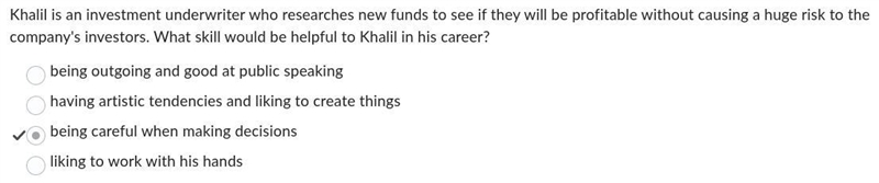 Khalil is an investment underwriter who researches new funds to see if they will be-example-1