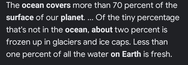 Is it true ocean cover over 50% of earths surface-example-1