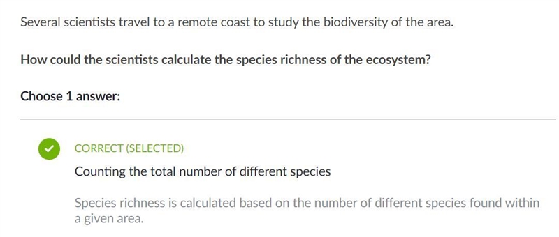 Several scientists travel to a remote coast to study the biodiversity of the area-example-1