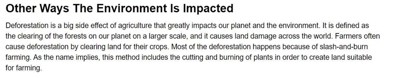 Effect of agriculture on ecosystem​-example-5