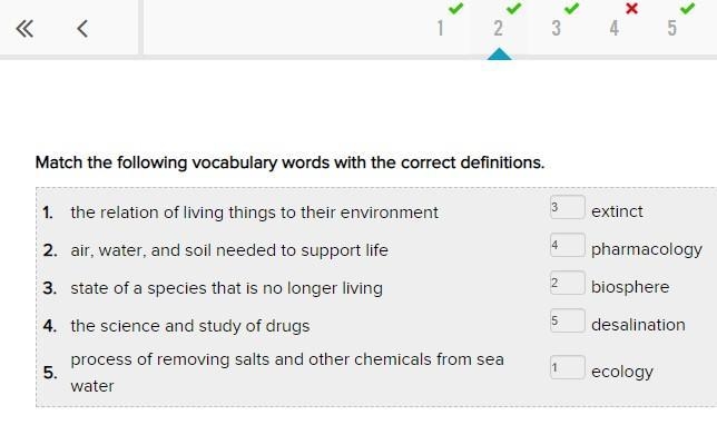 Match the following vocabulary words with the correct definitions. 1. the relation-example-1