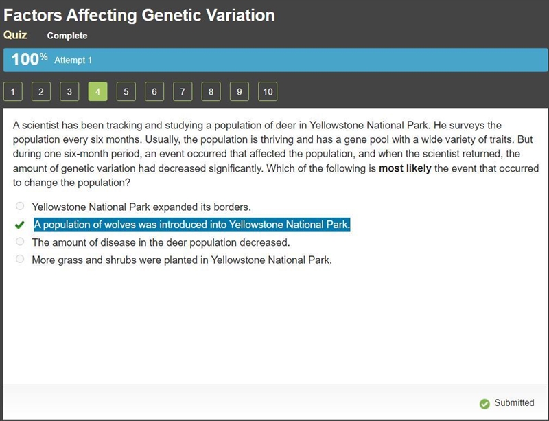 Scientist has been tracking and studying a population of deer in Yellowstone National-example-1