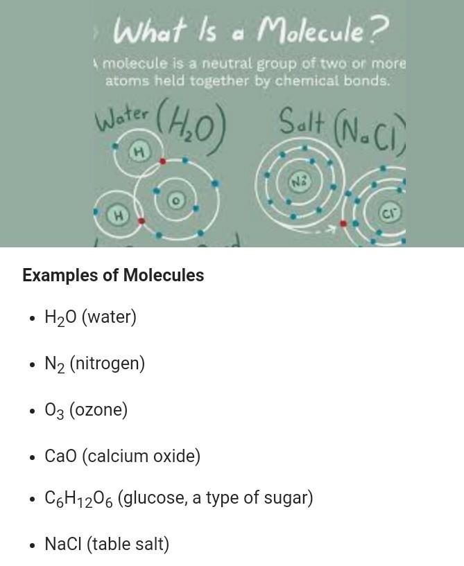 Give five example molecules​-example-1