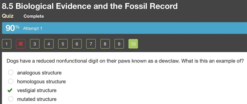 Dogs have a reduced nonfunctional digit on their paws known as a dewclaw. What is-example-1